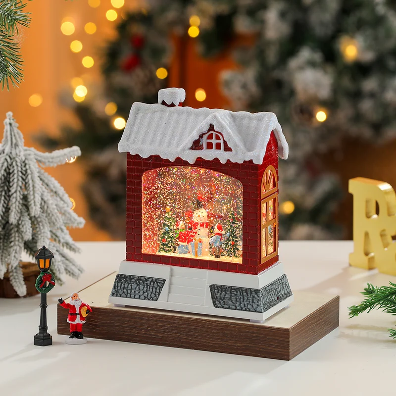 Christmas Village Snow Globe Figurine Stornfield