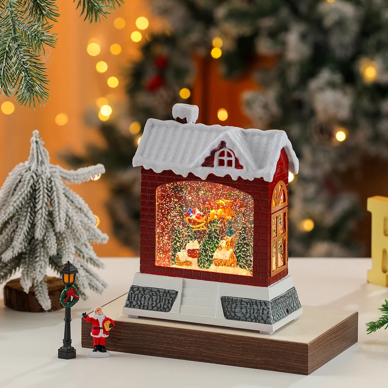 Christmas Village Snow Globe Figurine Stornfield