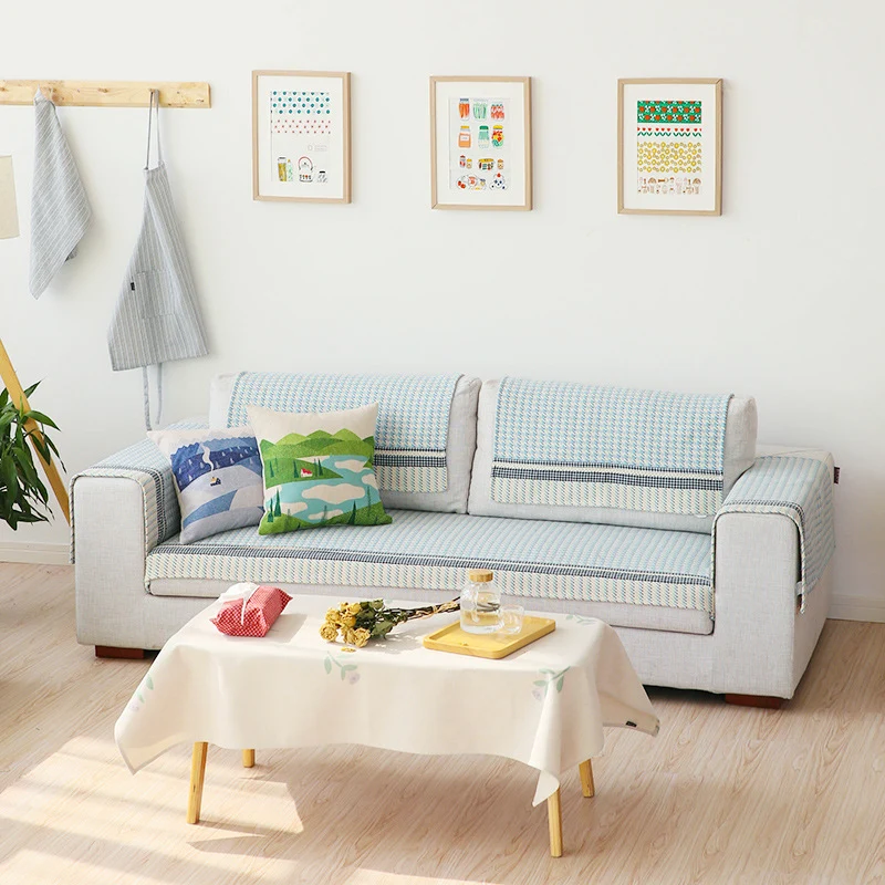 Sofa-Auflage-Set für 3-Sitzer mit rutschfester Unterseite und dekorativer Steppung Karnz
