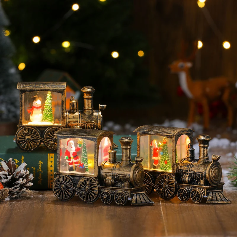 Christmas-Themed LED Light-Up Train Decoration Stornfield