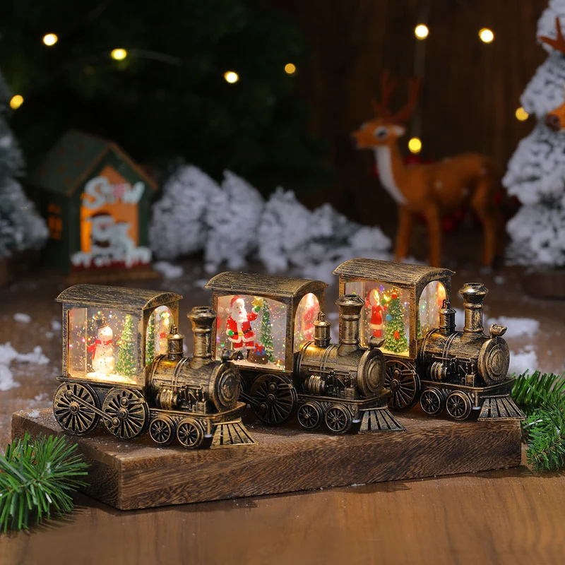 Christmas-Themed LED Light-Up Train Decoration Stornfield