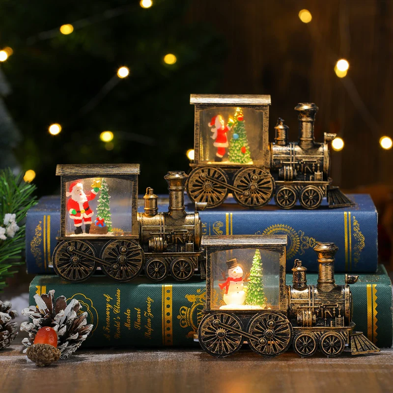 Christmas-Themed LED Light-Up Train Decoration Stornfield