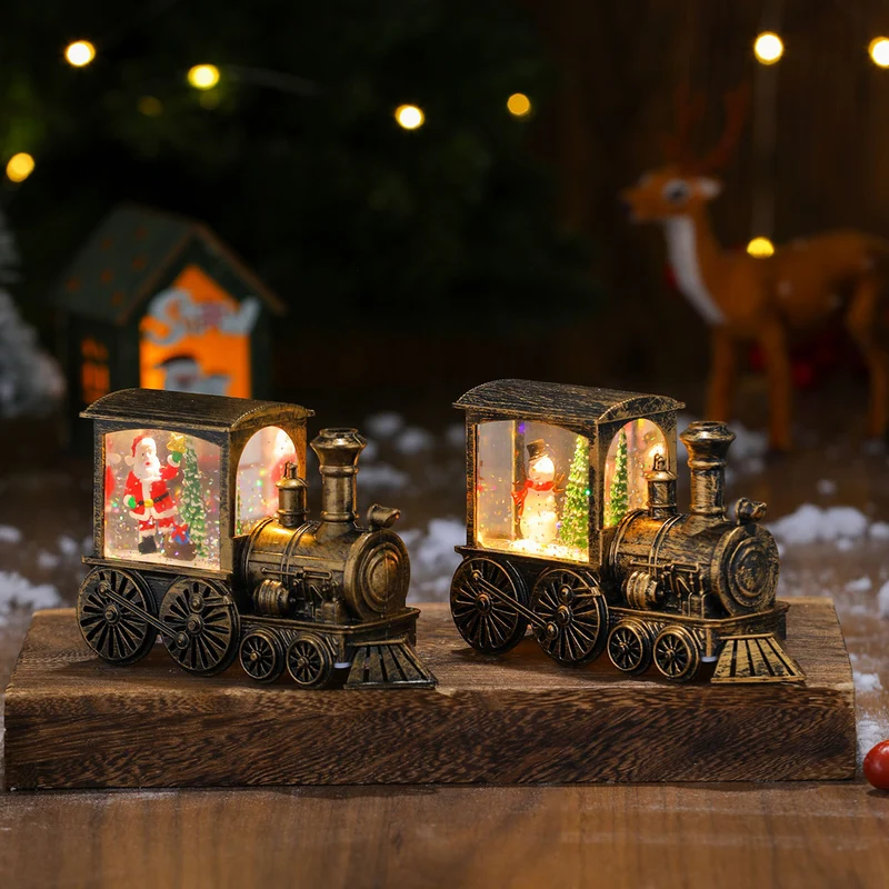 Christmas-Themed LED Light-Up Train Decoration Stornfield