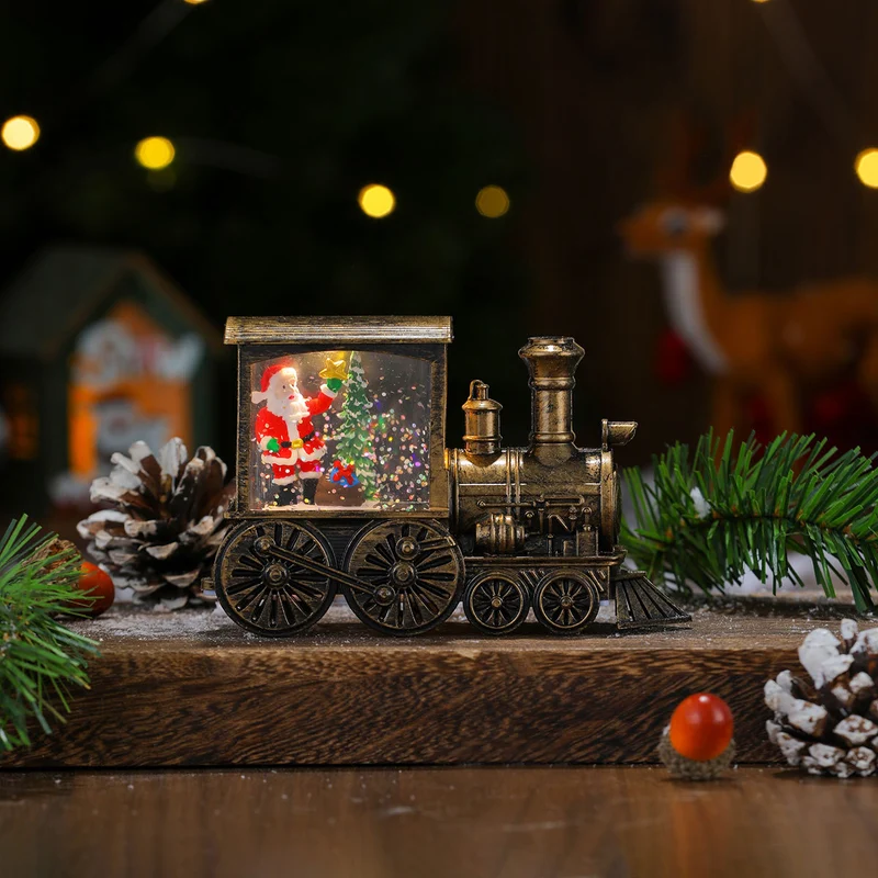 Christmas-Themed LED Light-Up Train Decoration Stornfield