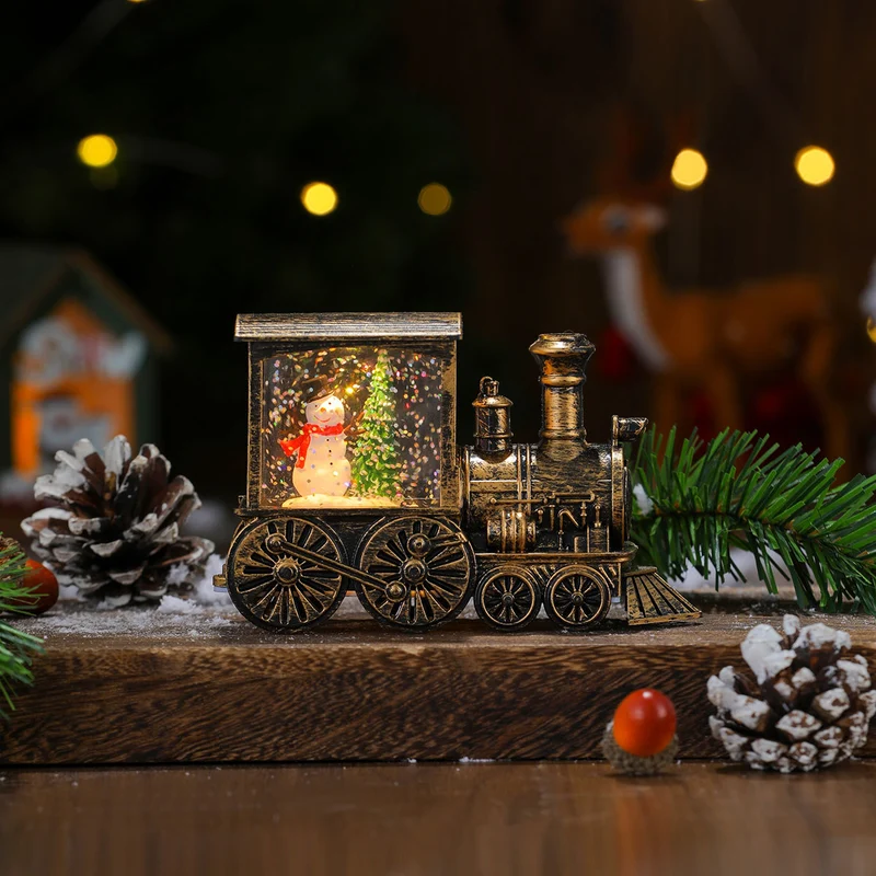 Christmas-Themed LED Light-Up Train Decoration Stornfield