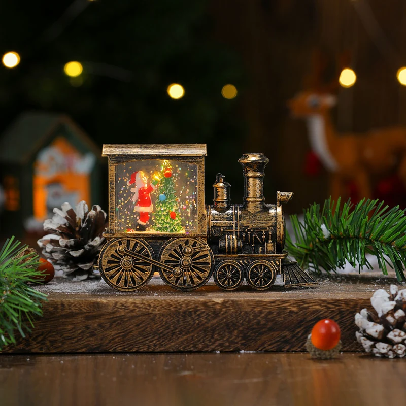 Christmas-Themed LED Light-Up Train Decoration Stornfield