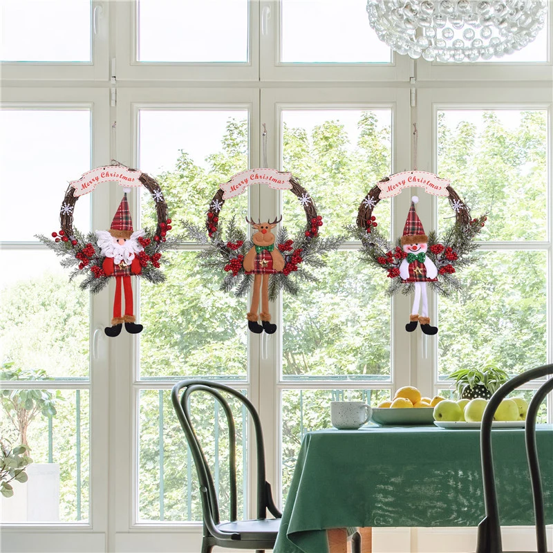 Christmas-themed Hanging Wreath Stornfield