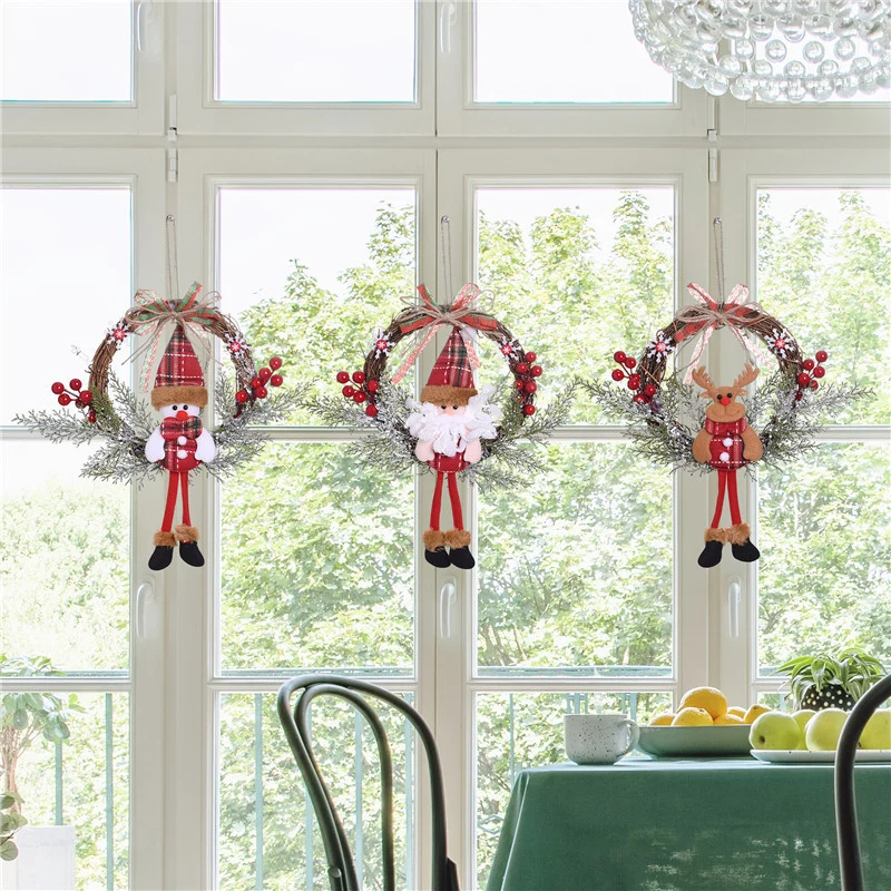 Christmas-themed Hanging Wreath Stornfield