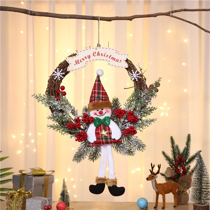 Christmas-themed Hanging Wreath Stornfield