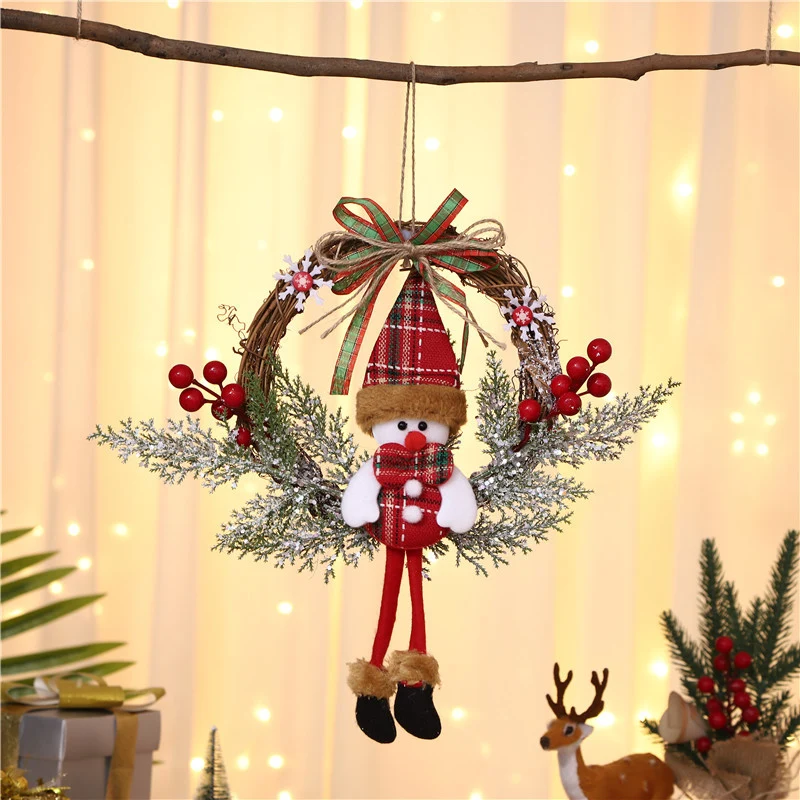 Christmas-themed Hanging Wreath Stornfield