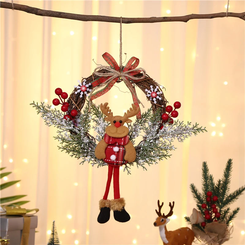 Christmas-themed Hanging Wreath Stornfield