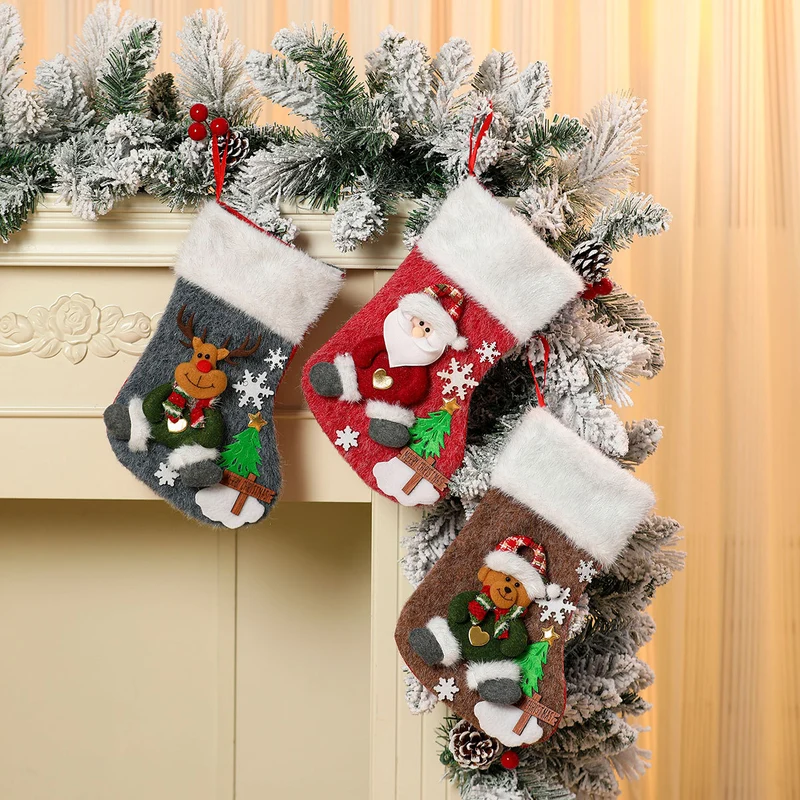 Christmas Stocking with Festive Motif Stornfield