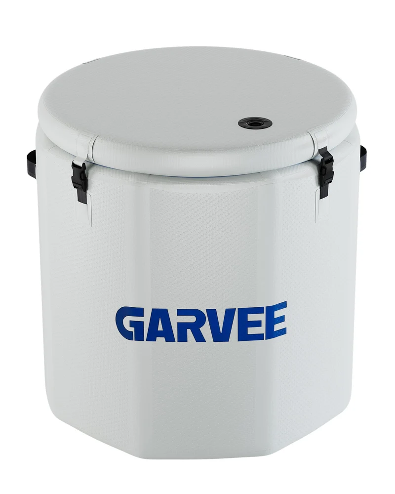Vasca da bagno ghiacciata Garvee per atleti, XXL, 186 galloni, PVC di grado militare, coperchio isolato, portatile, per fitness e svago, compatibile con refrigeratori d'acqua