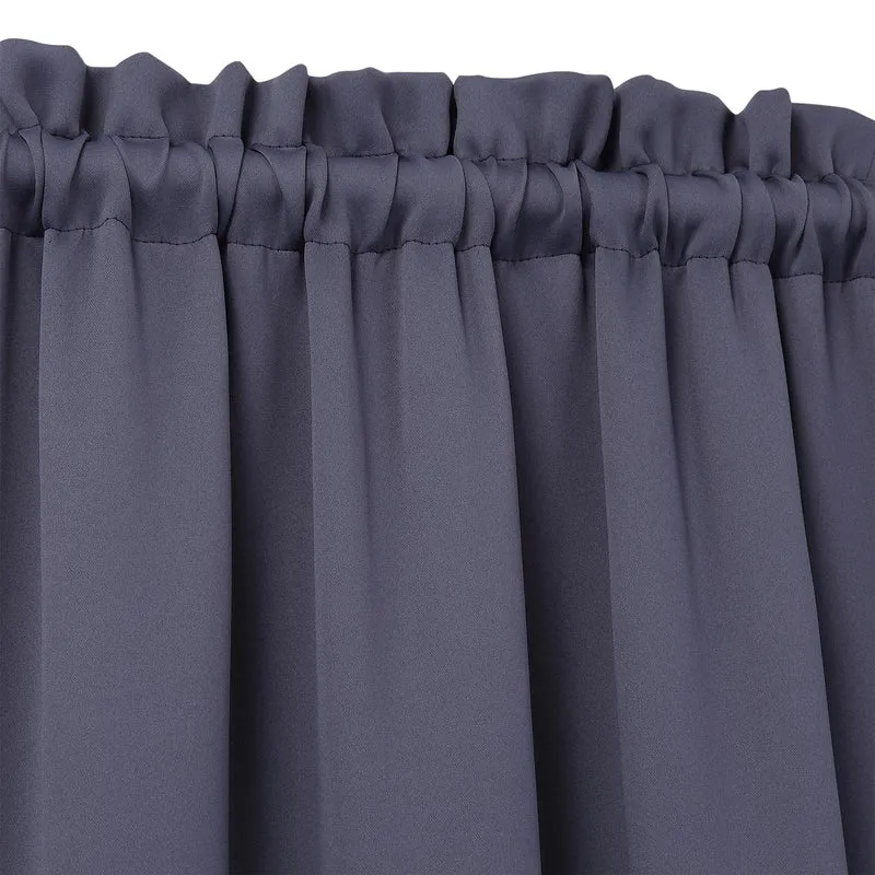 Tende oscuranti Garvee, 2 pezzi, per finestre, soggiorno, cucina, camera da letto, 26x45 pollici, grigio scuro
