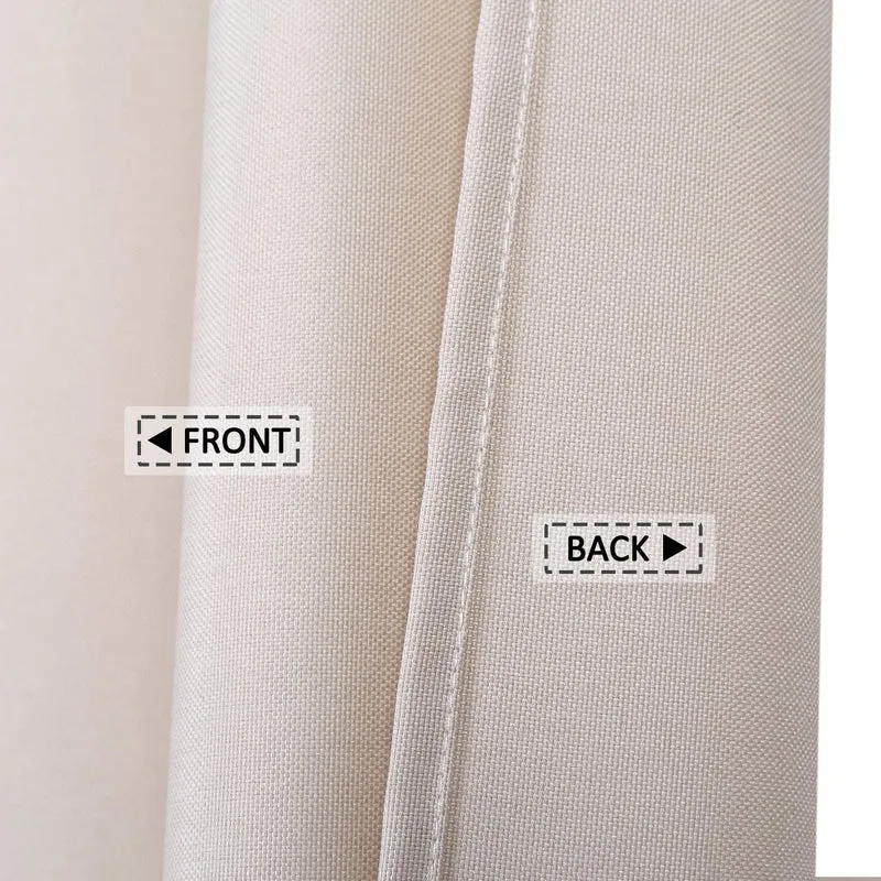 Garvee Duschvorhang Leinenlook 240GSM Wasserabweisend Knitterarm Jacquard Polyester Mit Haken Für Badezimmer 60x72 Zoll