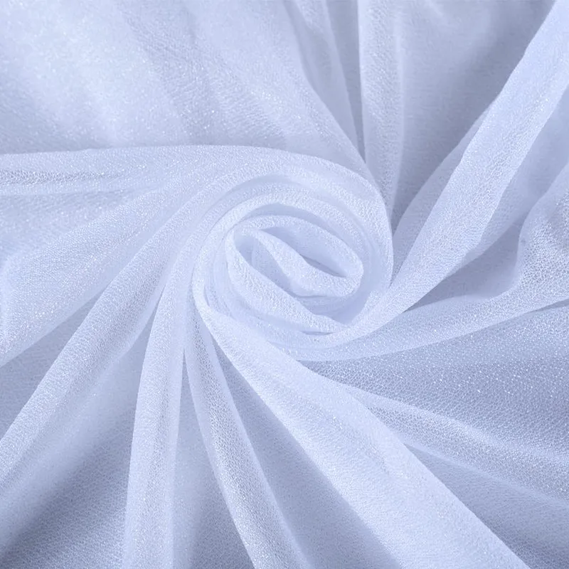 Garvee Wedding Arch Drape Tessuto Chiffon Elasticizzato Filato per Cerimonia e Festa 2 piedi x 18 piedi Elegante Lucido Morbido
