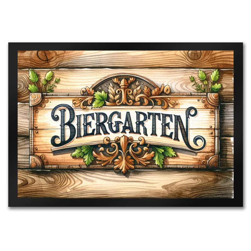 Biergarten Fußmatte in 35x50 cm