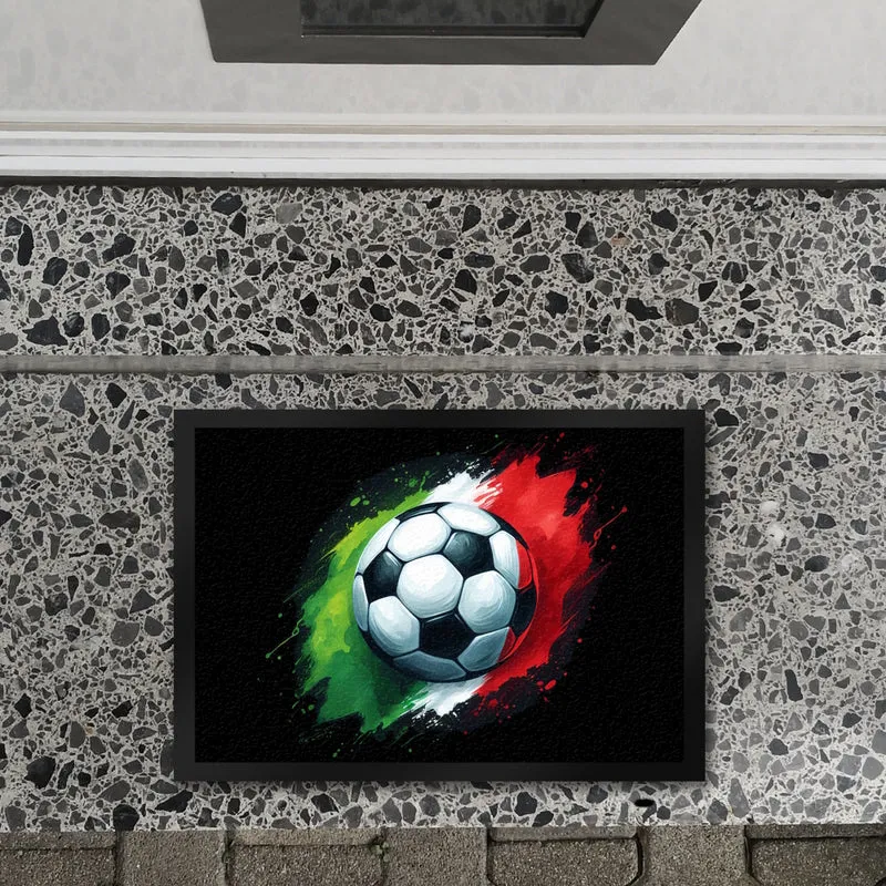 Fußball Italien Flagge Fußmatte in 35x50 cm