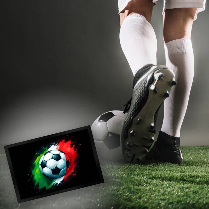 Fußball Italien Flagge Fußmatte in 35x50 cm