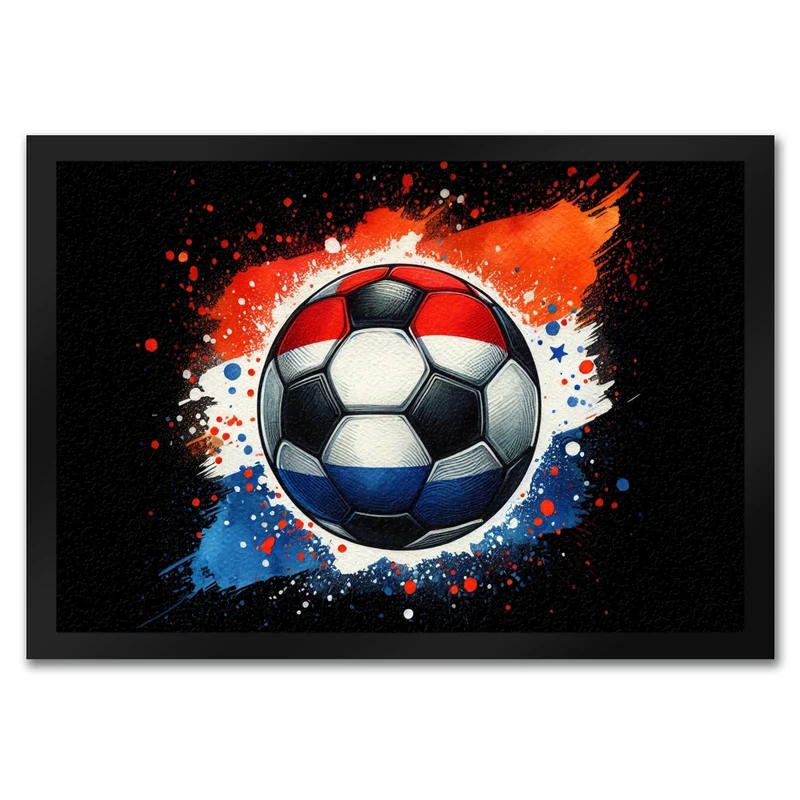 Fußball Niederlande Flagge Fußmatte in 35x50 cm