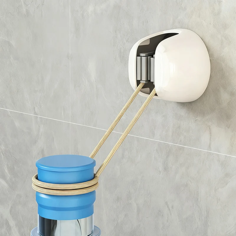 Wall hooks without drilling for brooms and cleaning cloths