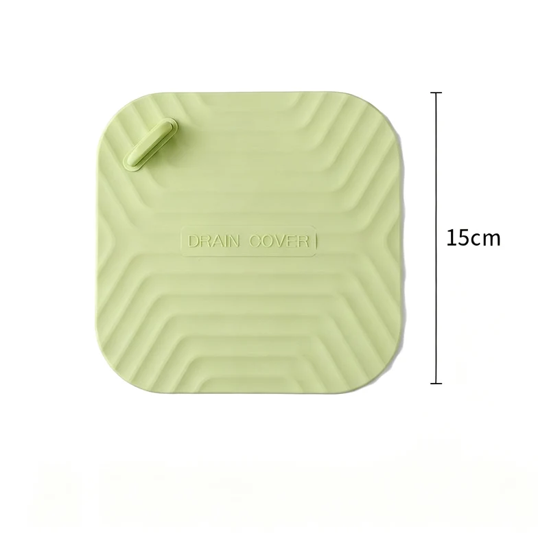 Silicone floor drain seal, odor-reducing