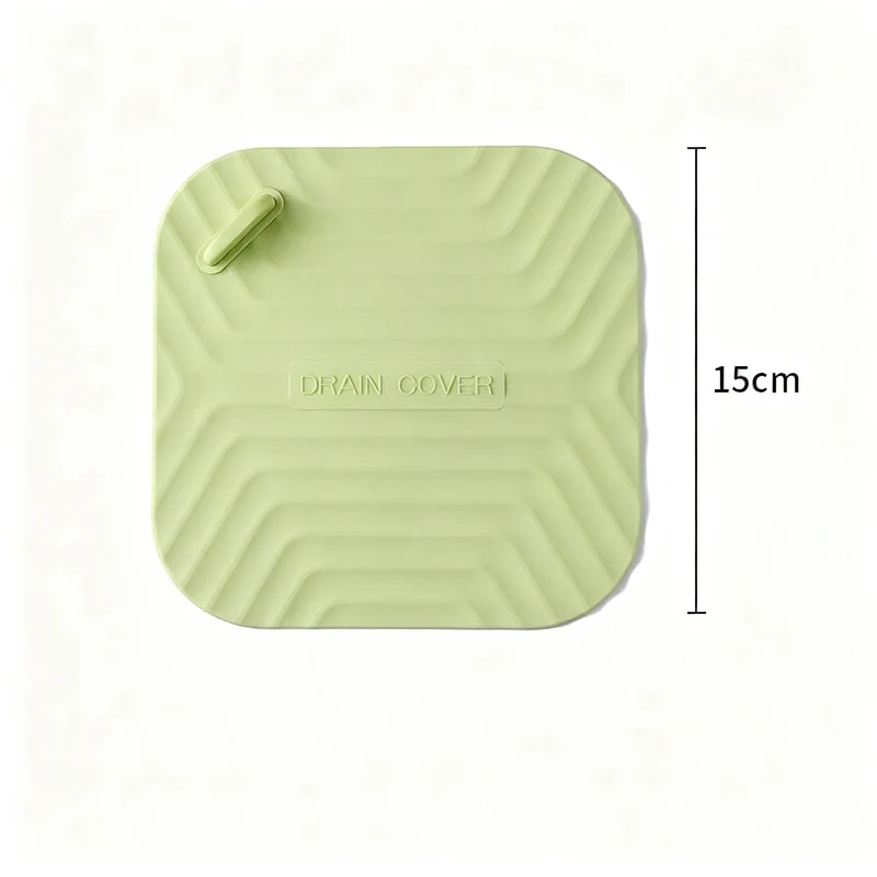 Silicone floor drain seal, odor-reducing