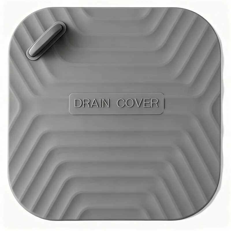 Silicone floor drain seal, odor-reducing