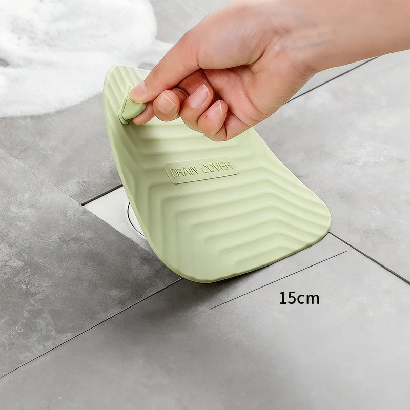 Silicone floor drain seal, odor-reducing