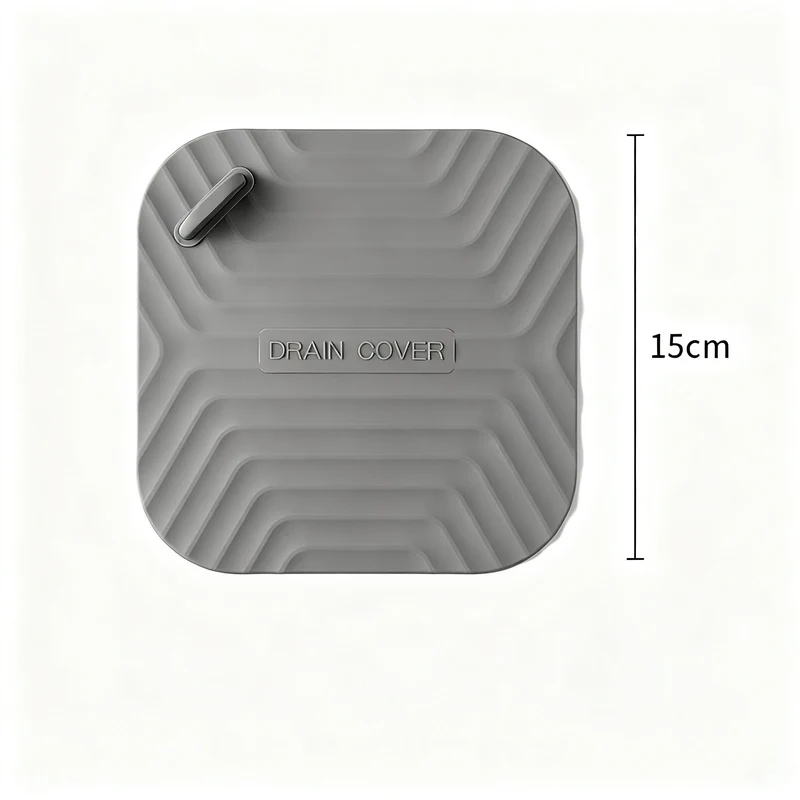 Silicone floor drain seal, odor-reducing