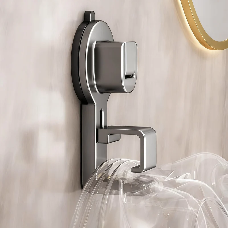 Suction cup sink hook, height adjustable
