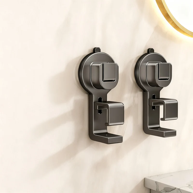 Suction cup sink hook, height adjustable