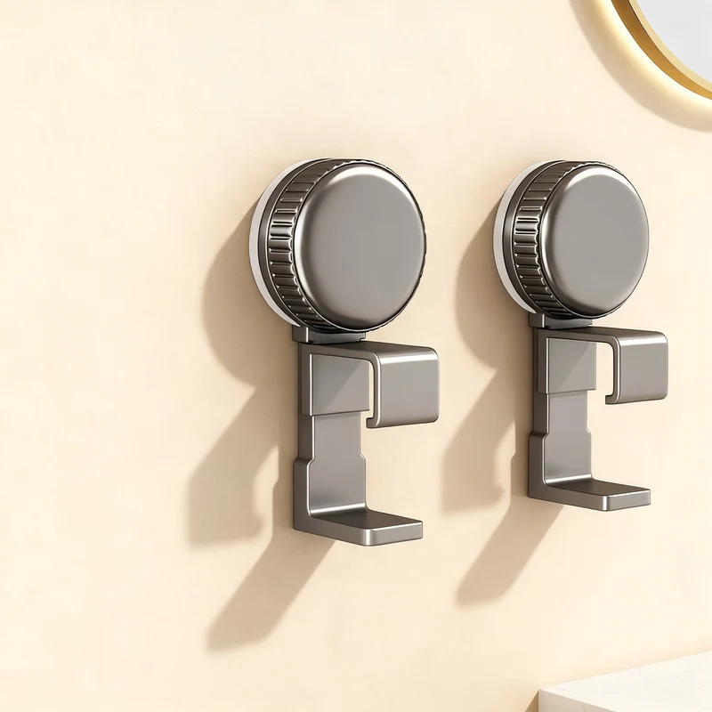 Suction cup sink hook, height adjustable