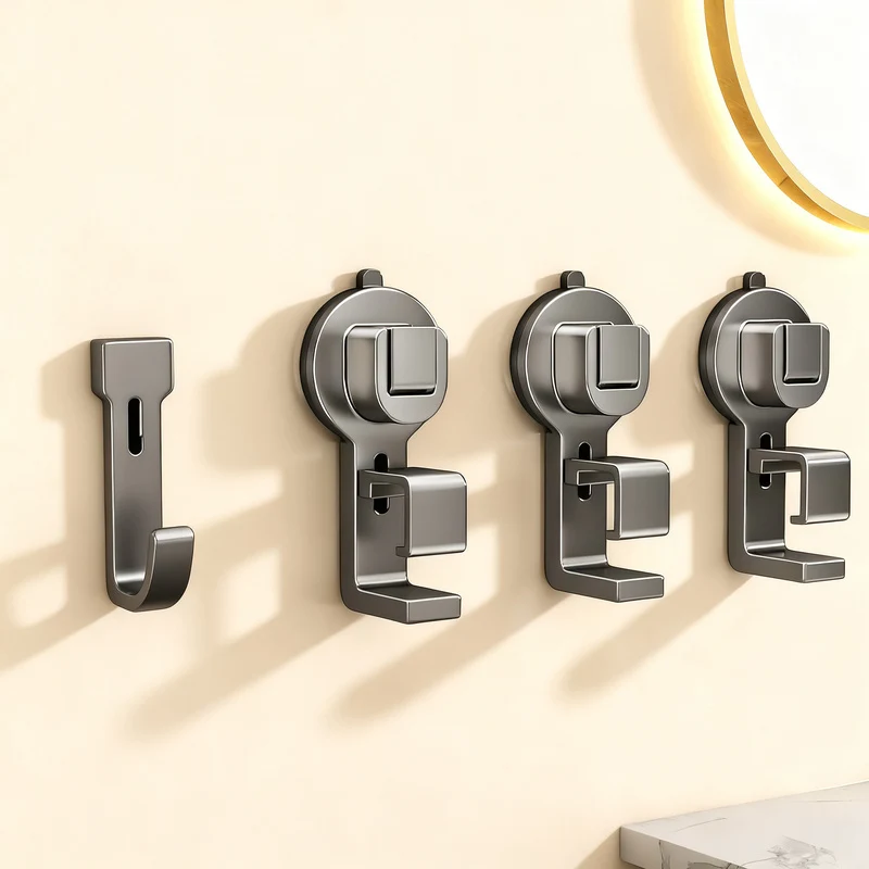 Suction cup sink hook, height adjustable