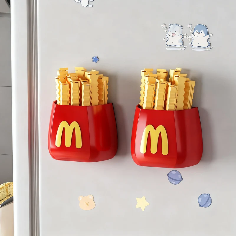 Magnetic closure clips for food bags