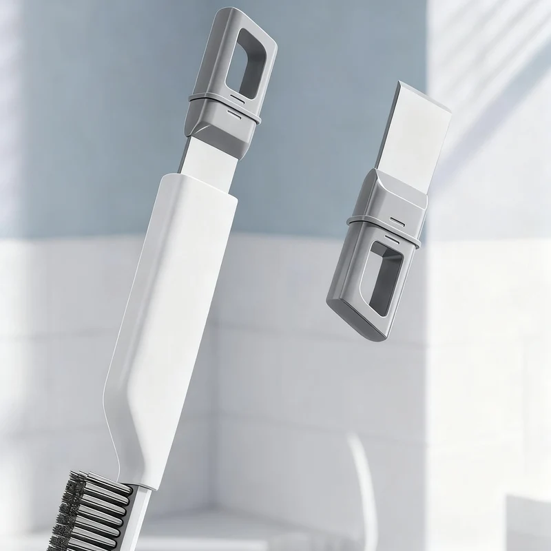 Long-grip joint brush with scratcher