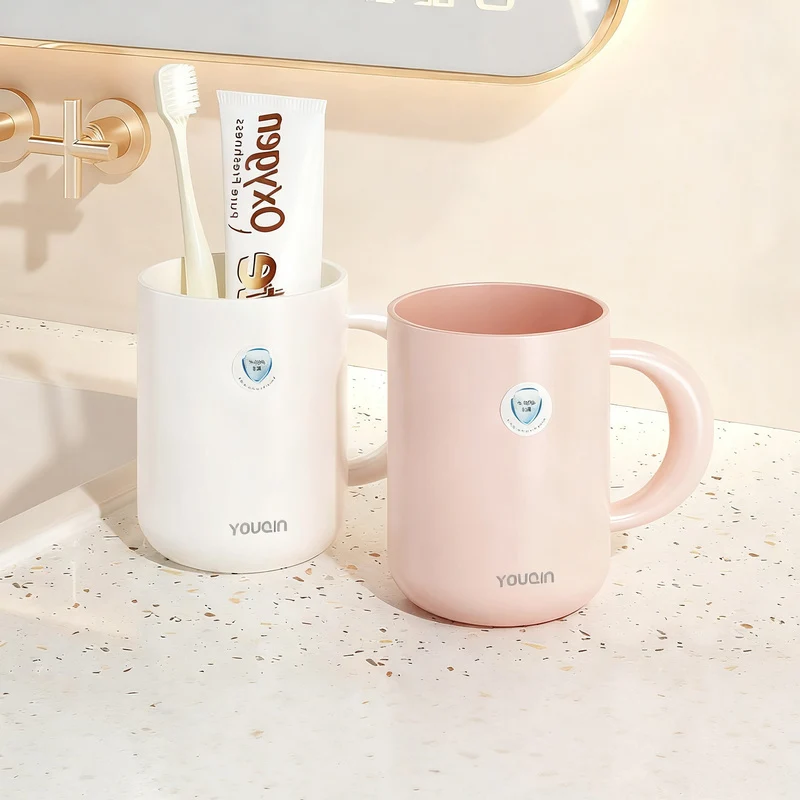 Plastic rinse cup, antibacterial, modern design