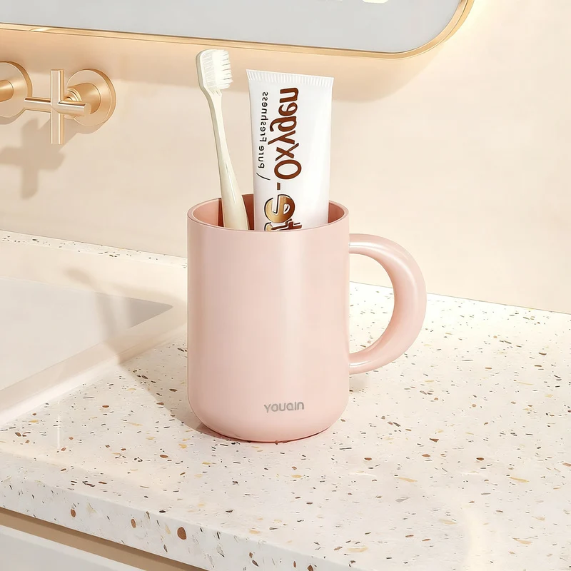 Plastic rinse cup, antibacterial, modern design