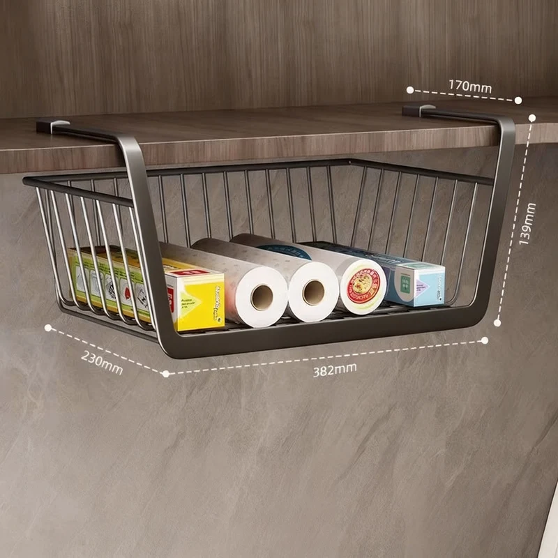 Kitchen wall shelf, extendable, carbon steel