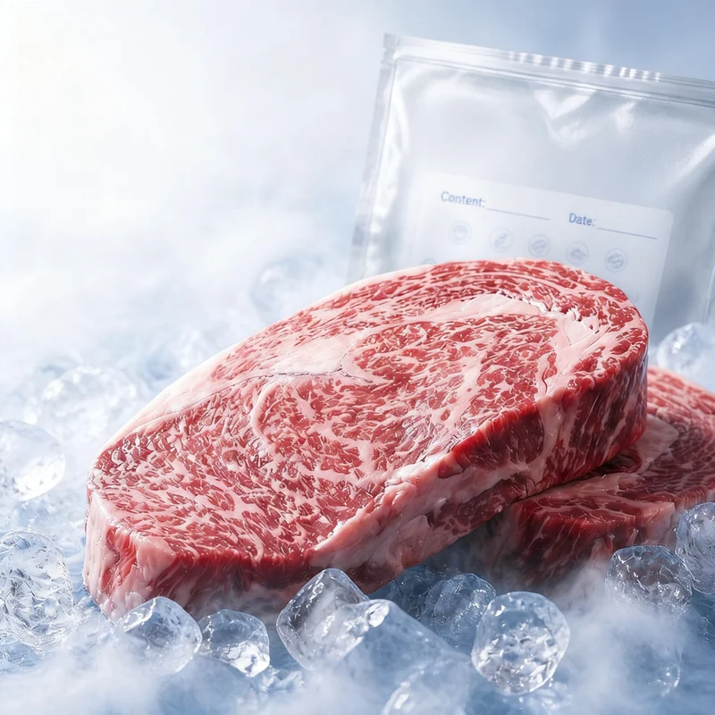 Aluminum freezer bags with zipper