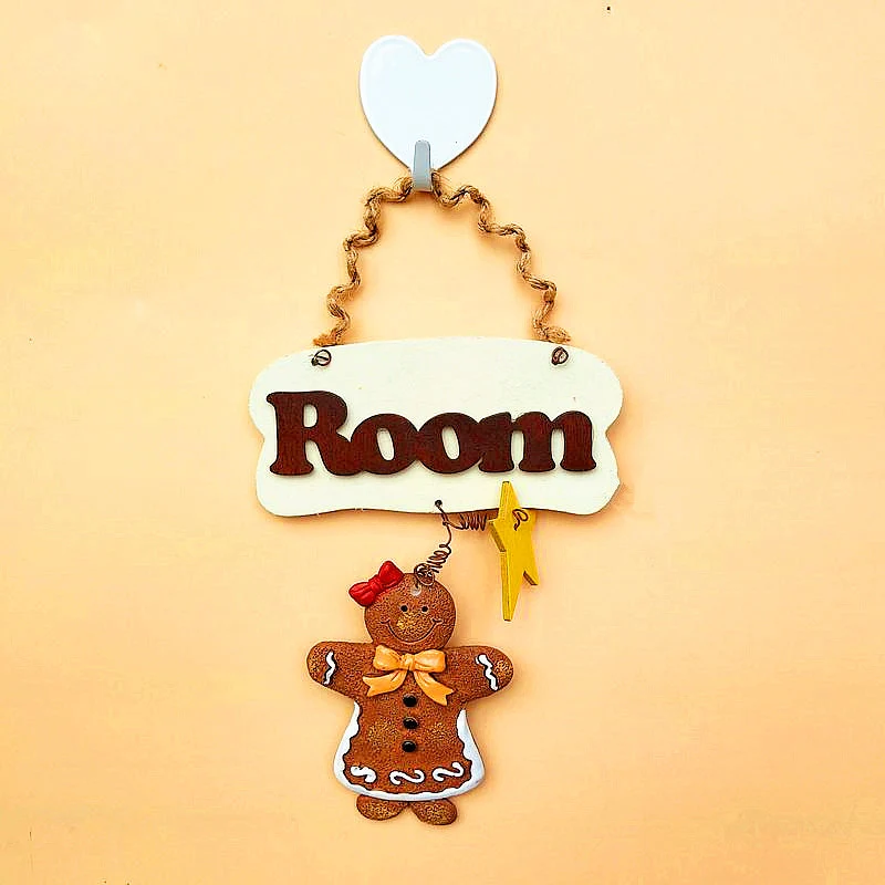 Decorative Gingerbread Room Name Sign