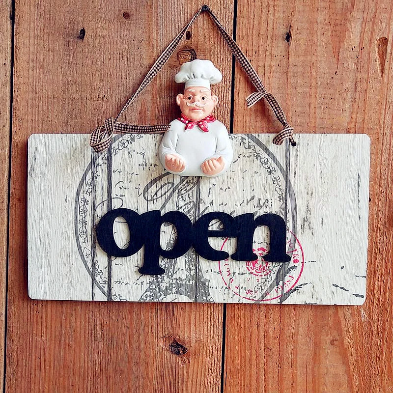 Decorative Chef-Themed Wall Board Set