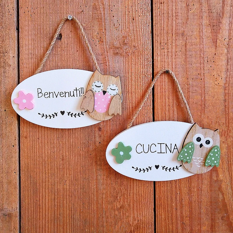 Cute Owl Welcome Sign