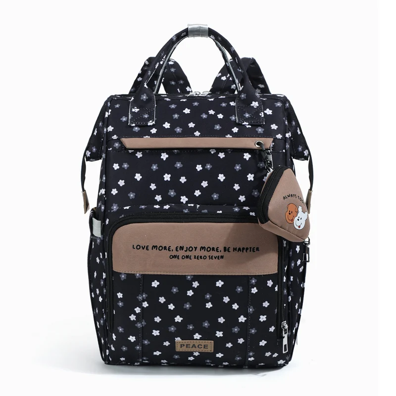 Chic Floral Print Multi-Functional Rucksack Karnz