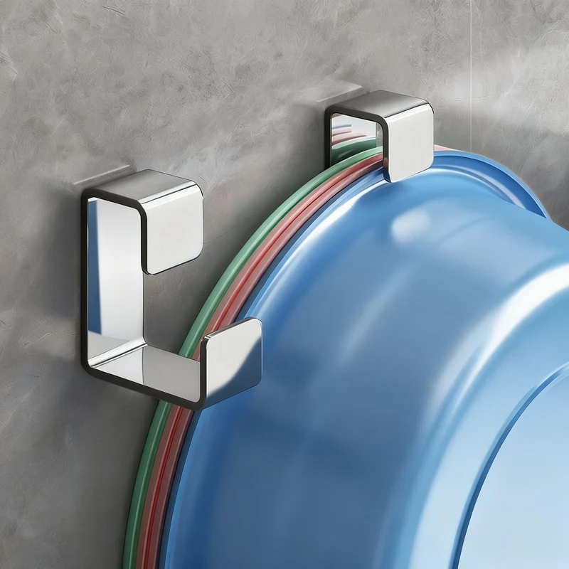 Stainless steel hanging hooks for sinks