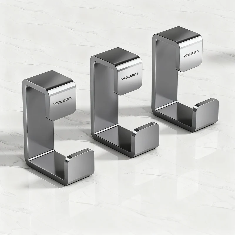 Stainless steel hanging hooks for sinks
