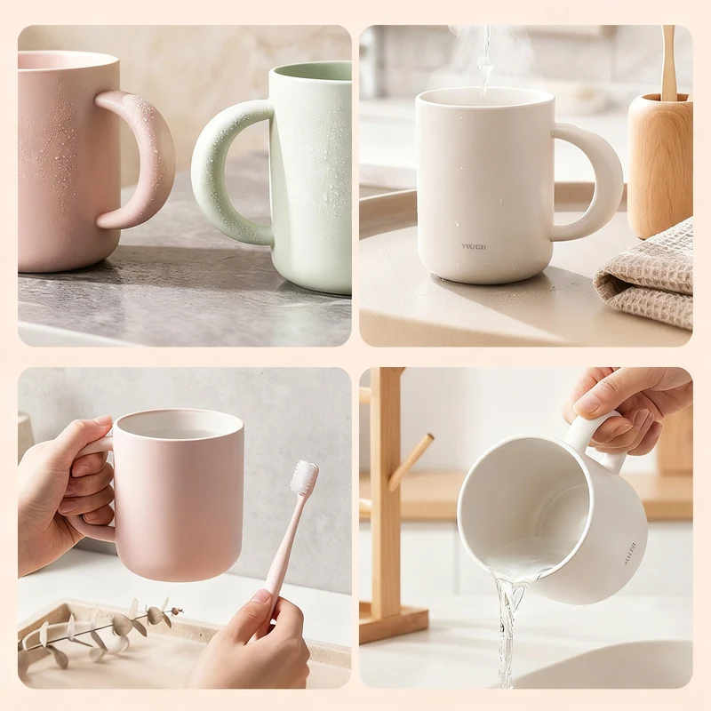 Toothbrush cup made of PP, 201–300 ml