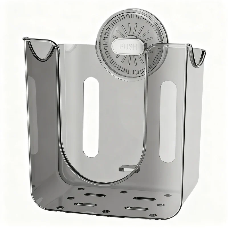 Wall-mounted paper towel holder with suction cup