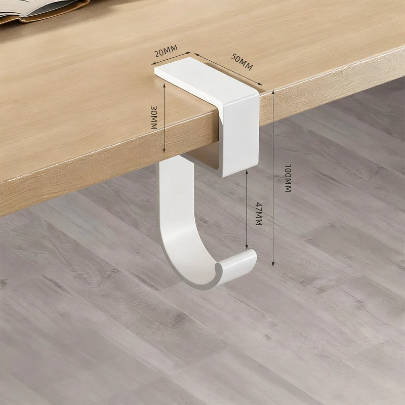 Table hooks made of space aluminum, self-adhesive
