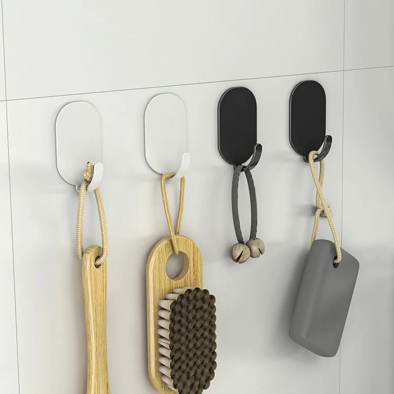 Self-adhesive wall hooks made of aluminum